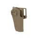 Quick-Draw Pistol Holster with Locking Mechanism for 1911 - Tan [CS]